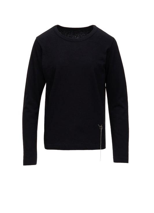 COTTON JERSEY Y'S STITCH LONG SLEEVE T-SHIRT