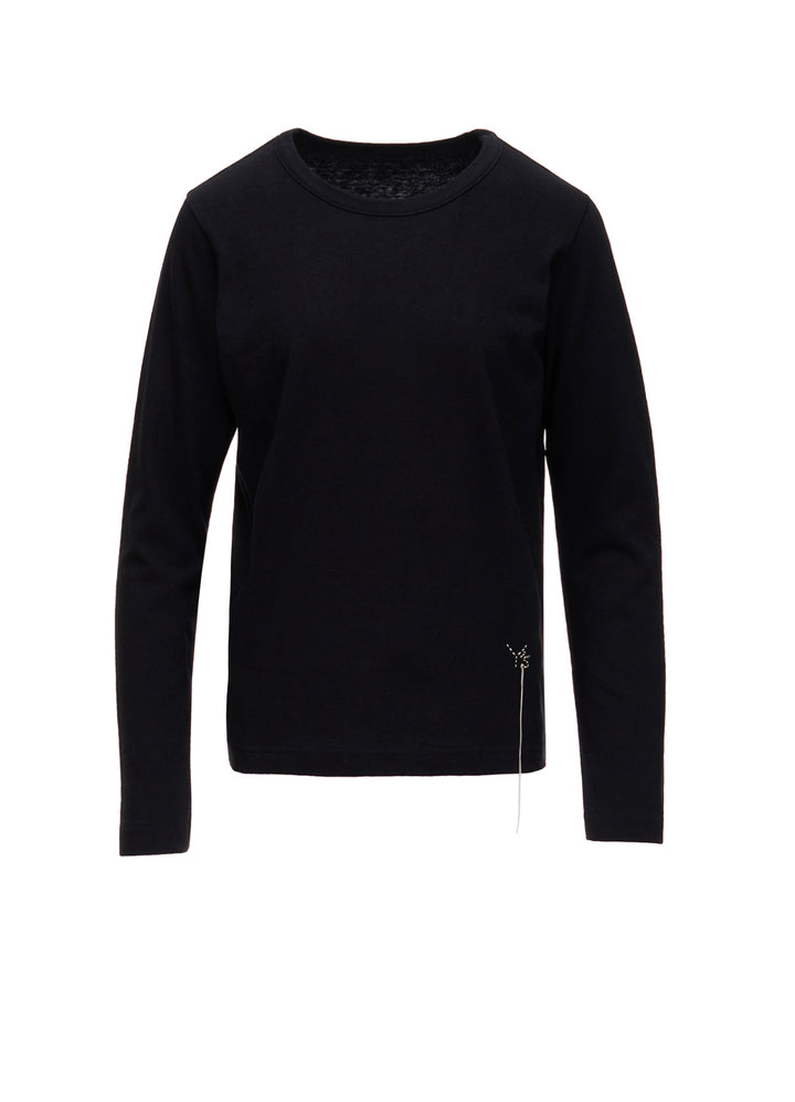 COTTON JERSEY Y'S STITCH LONG SLEEVE T-SHIRT