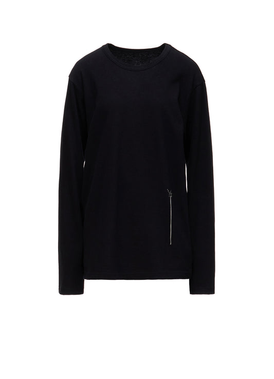 COTTON JERSEY Y'S STITCH BIG LONG SLEEVE T-SHIRT