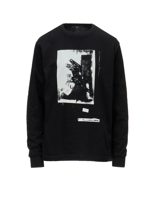 6.5OZ JERSEY MESSAGE PRINT LONG SLEEVE T-SHIRT B