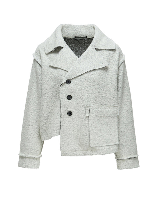 WOOL BLEND BOUCLÉ SHORT JACKET