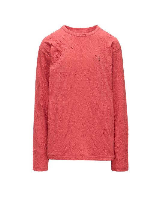 COTTON JERSEY Y'S STITCH LONG SLEEVE BIG T-SHIRT