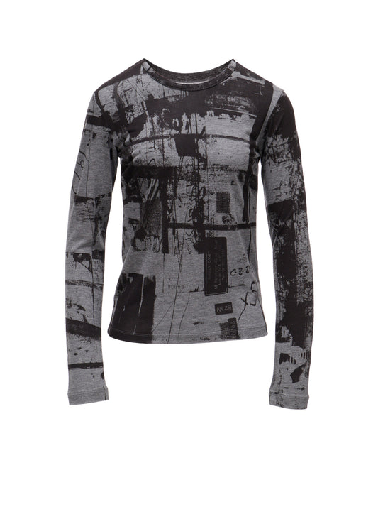 "DESOLATE CITY" JERSEY LONG SLEEVE T-SHIRT