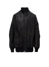 SOFT LEATHER DOUBLE ZIP BLOUSON