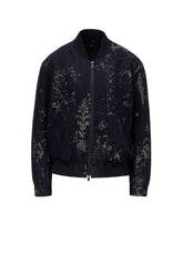 DENIM JACQUARD BLOUSON