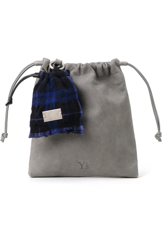 LEATHER STRING LEATHER POUCH