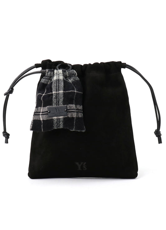 LEATHER STRING LEATHER POUCH