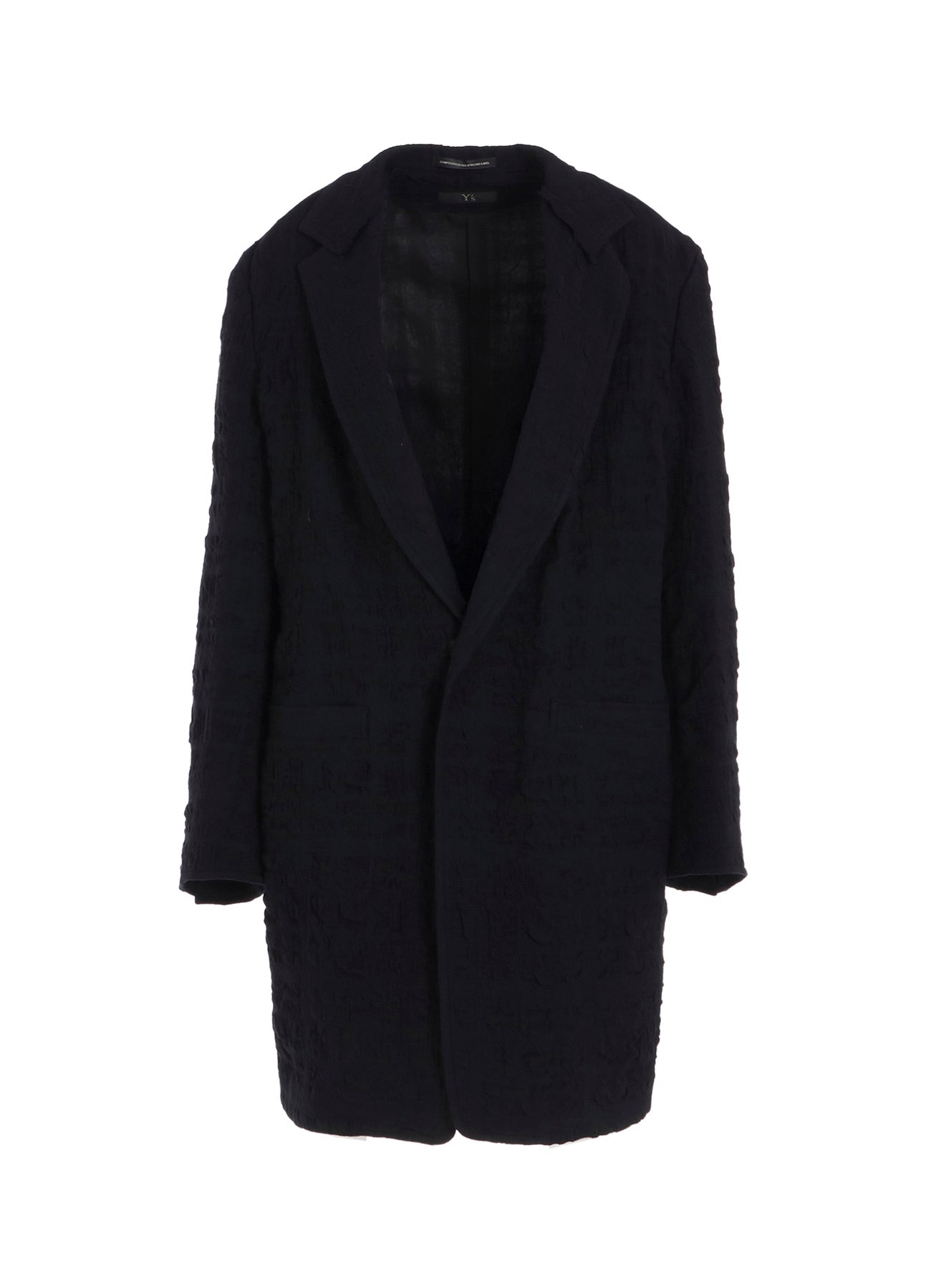 ジャケット・アウター YOHJI YAMAMOTO +NOIR cashmere coat Yohji Yamamoto POUR HOMME Many Button Design Long Jacket