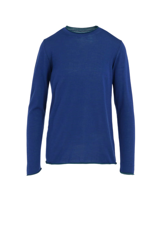 WOOL MULTICOLOR ROUND NECK KNIT