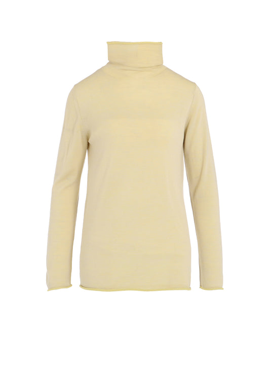WOOL MULTICOLOR HIGH NECK KNIT