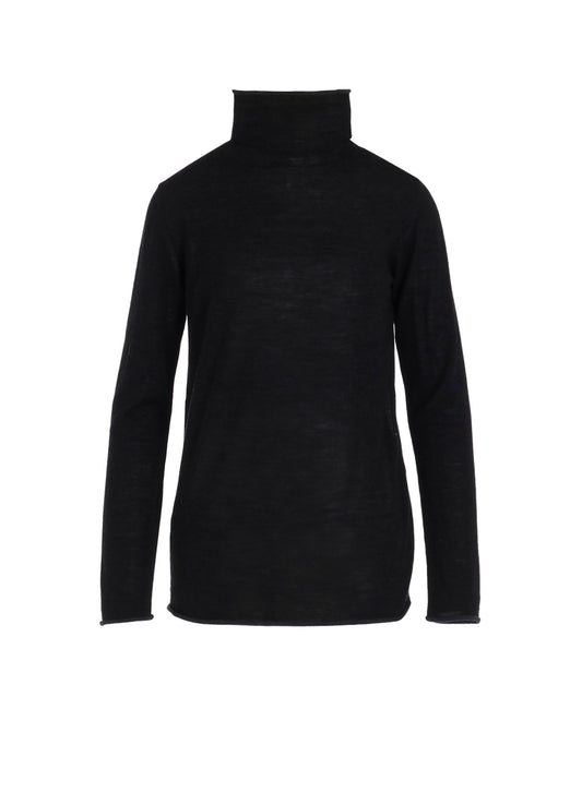 WOOL MULTICOLOR HIGH NECK KNIT