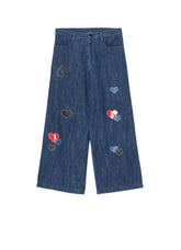 Y’s × CPD HOOME LOVE PATCH DENIM PANTS