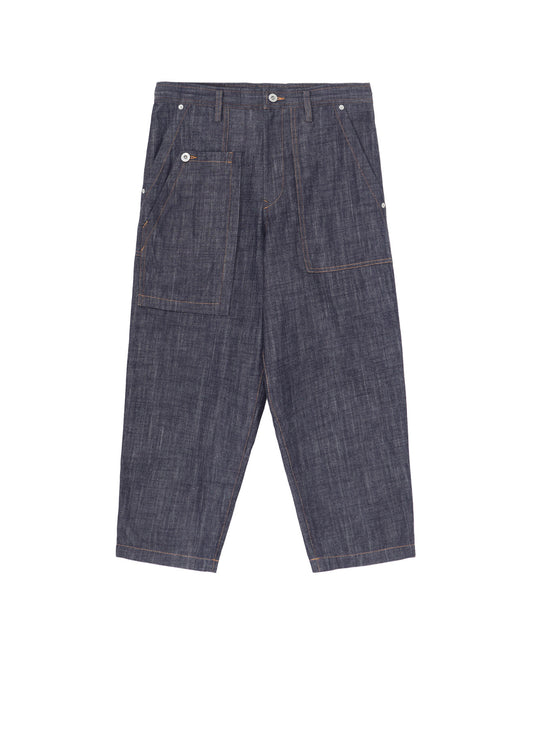 80OZ DENIM PATCHED-POCKET PANTS