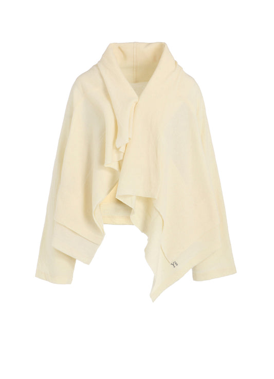 MILLED WOOL CARDIGAN