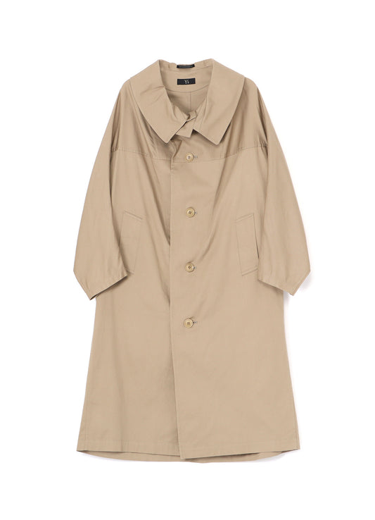 [Y's BORN PRODUCT] COTTON TWILL LONG CAPE COAT