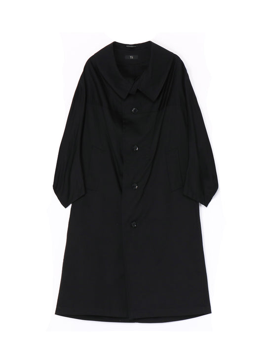 [Y's BORN PRODUCT] COTTON TWILL LONG CAPE COAT