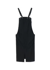 WOOL GABARDINE ZIPPER DRESS