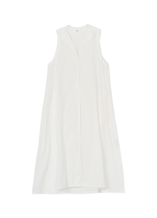 [Y's BORN PRODUCT] THIN COTTON TWILL SLEEVELESS DRESS