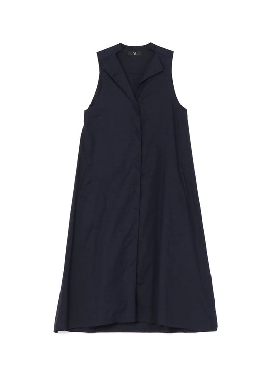 [Y's BORN PRODUCT] THIN COTTON TWILL SLEEVELESS DRESS