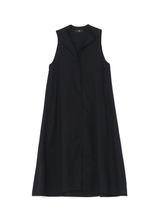 [Y's BORN PRODUCT] THIN COTTON TWILL SLEEVELESS DRESS