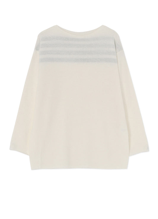 Ry/C TWISTED BOAT NECK PULLOVER KNIT