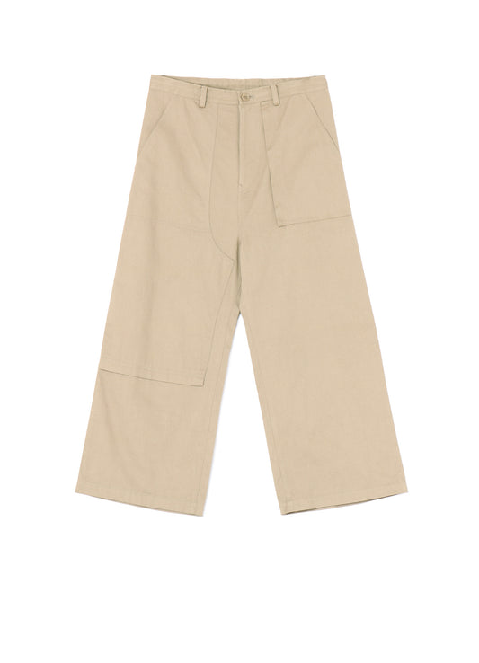 [Y's BORN PRODUCT] COTTON TWILL LONG STRAIGHT PANTS