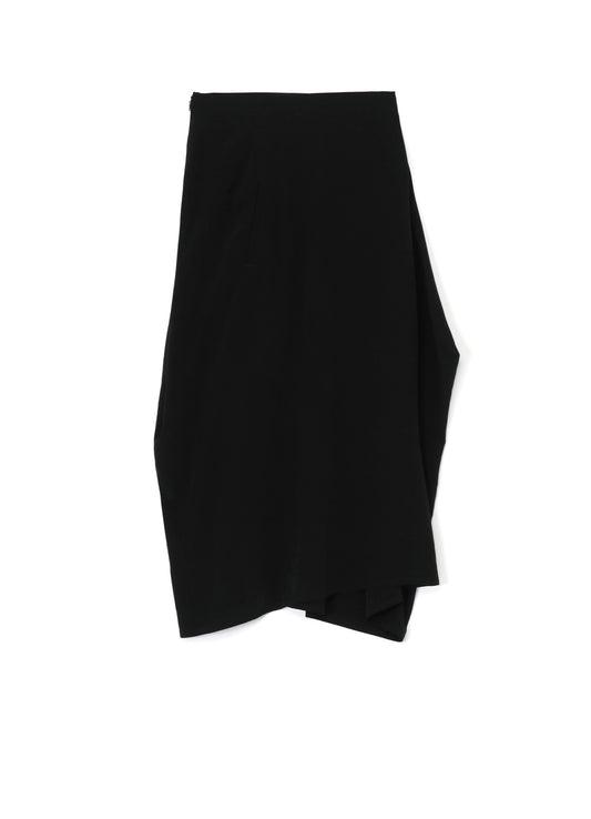 CREPE de CHINE PANEL TUCK FLARED SKIRT