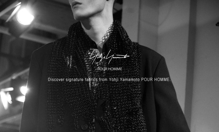 Découvrez les tissus signature de Yohji Yamamoto POUR HOMME.