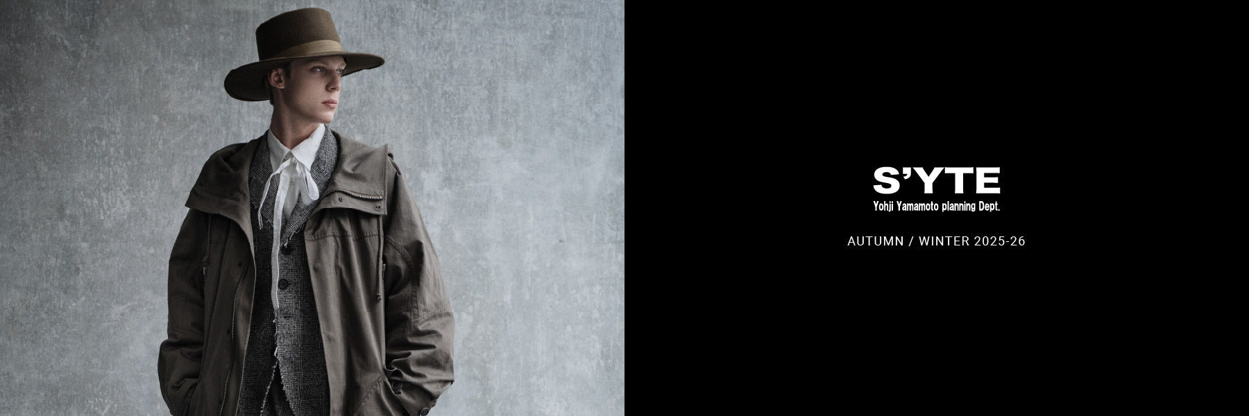 パンツ JapanRabbit Yohji Yamamoto 2025ss yohji yamamoto - Yohji Yamamoto [HR-P22-100 / 脇ファスナー