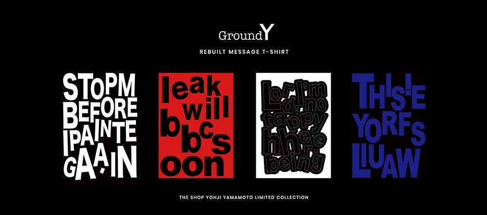 Ground Y THE SHOP LIMITED T-SHIRT COLLECTION