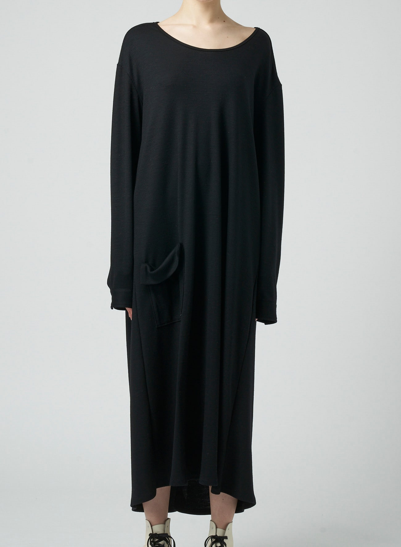 1/60 LUMINARY WOOL BACKSIDE OPENED SHIRT DRESS