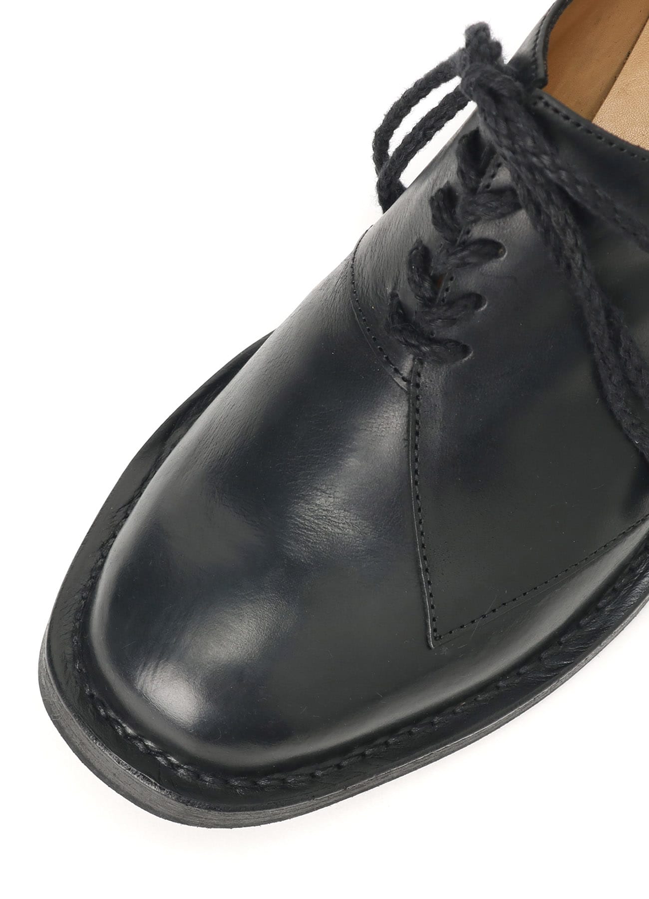 TUMBLED COWHIDE LEATHER DERBY SHOES
