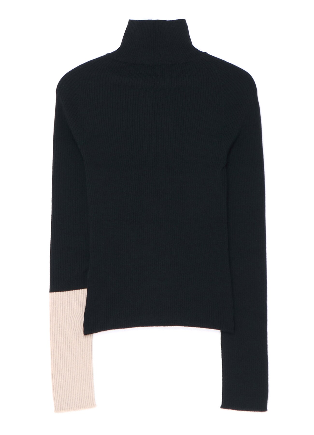 Ribbed Accent Turtleneck - Ready-to-Wear