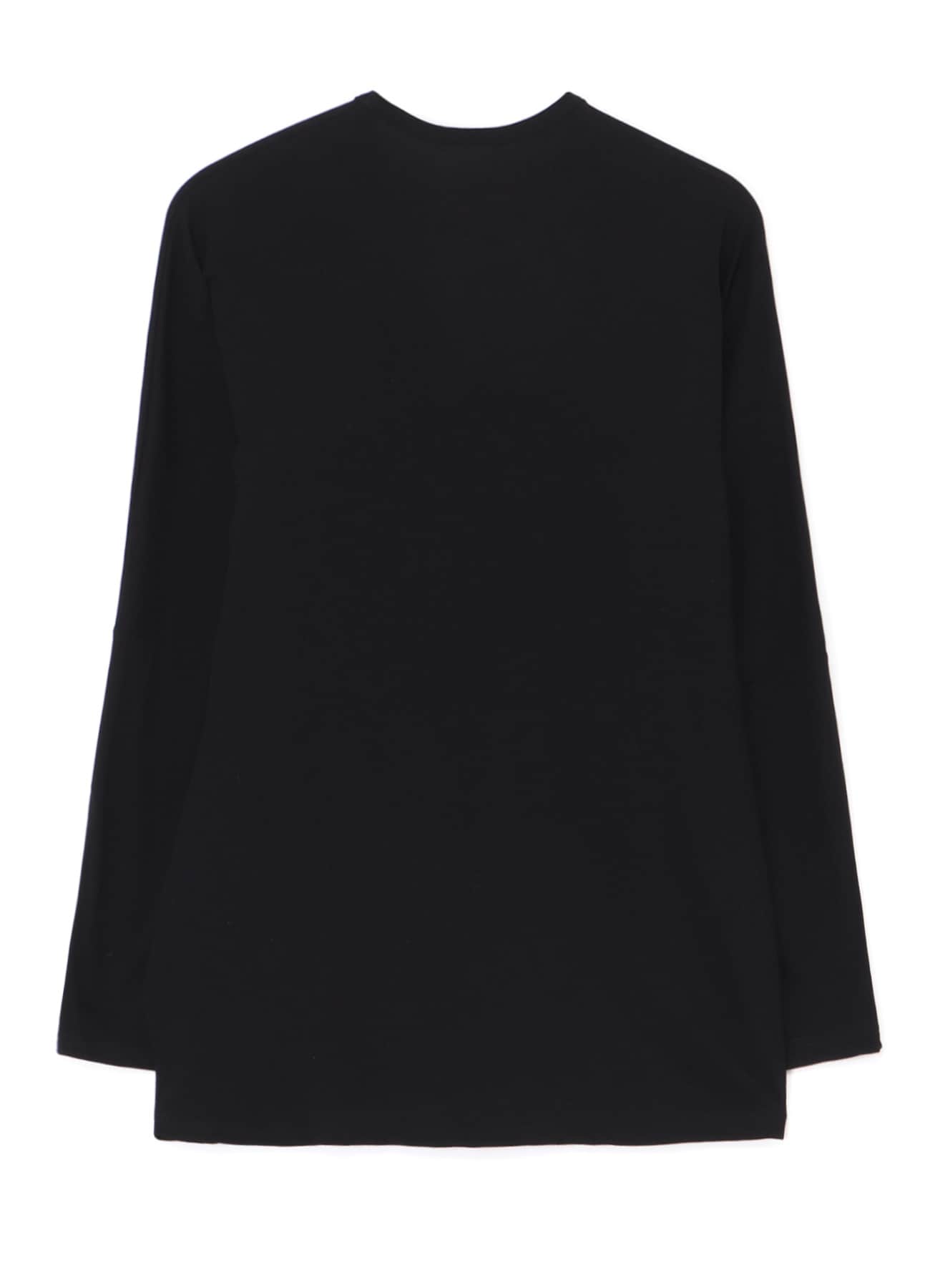 TUCK DETAIL ROUND NECK LONG SLEEVE T-SHIRT
