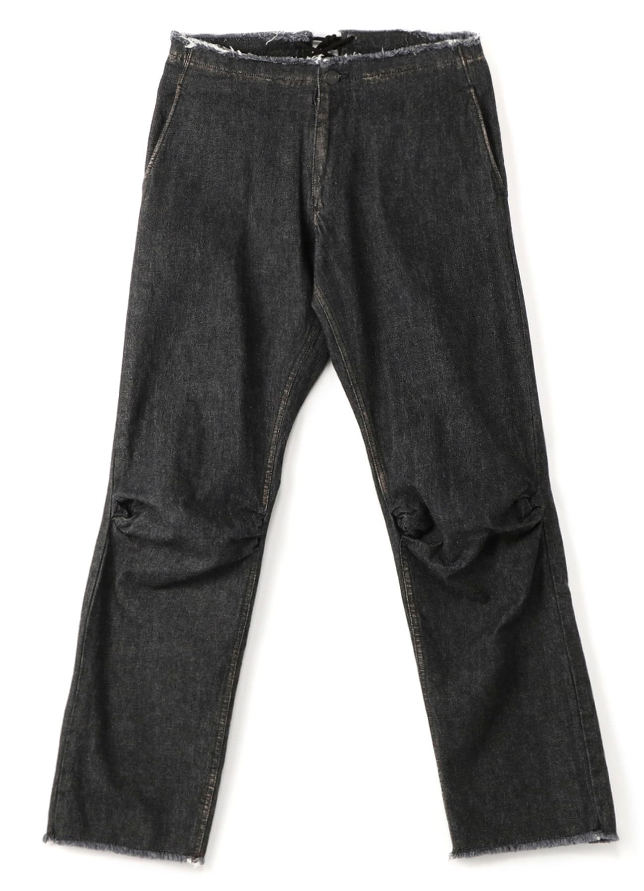 10oz Selvedge Knee Square Machi Slim Pants (XS Black): Vintage 