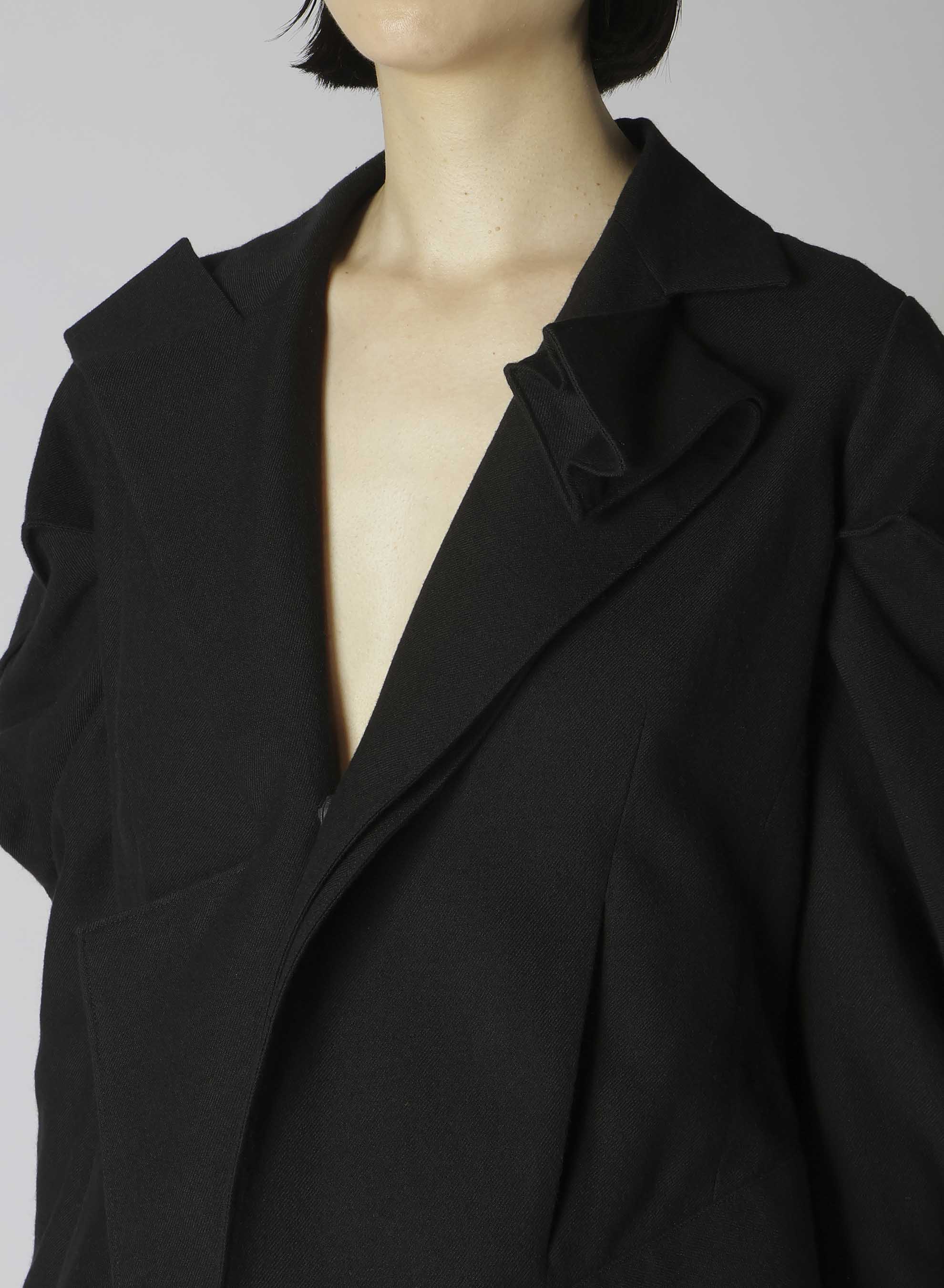 W/C LIGHT SERGE BOX DETAIL WIDE SLEEVE JACKET