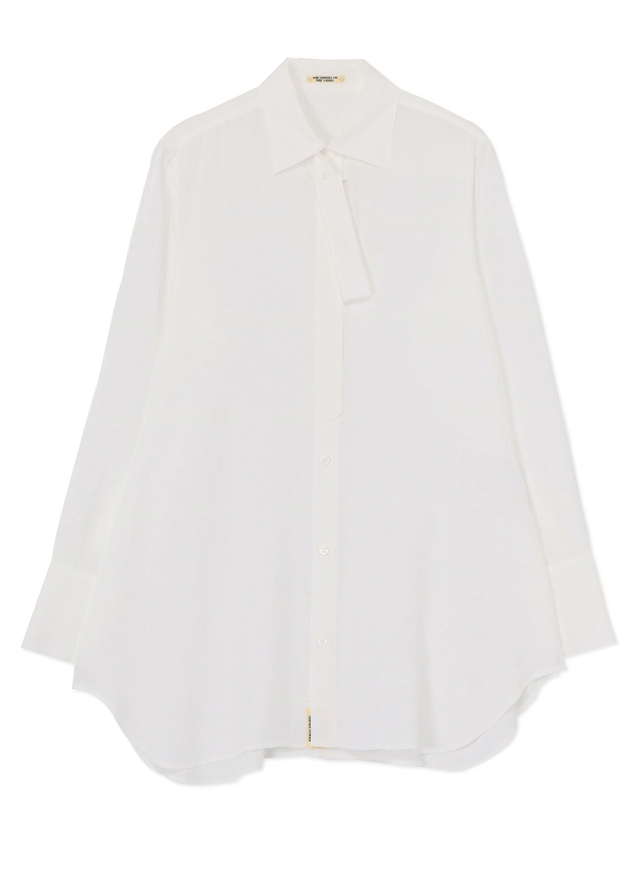 RAYON SHIRT WITH DECONSTRUCTED PLACKET