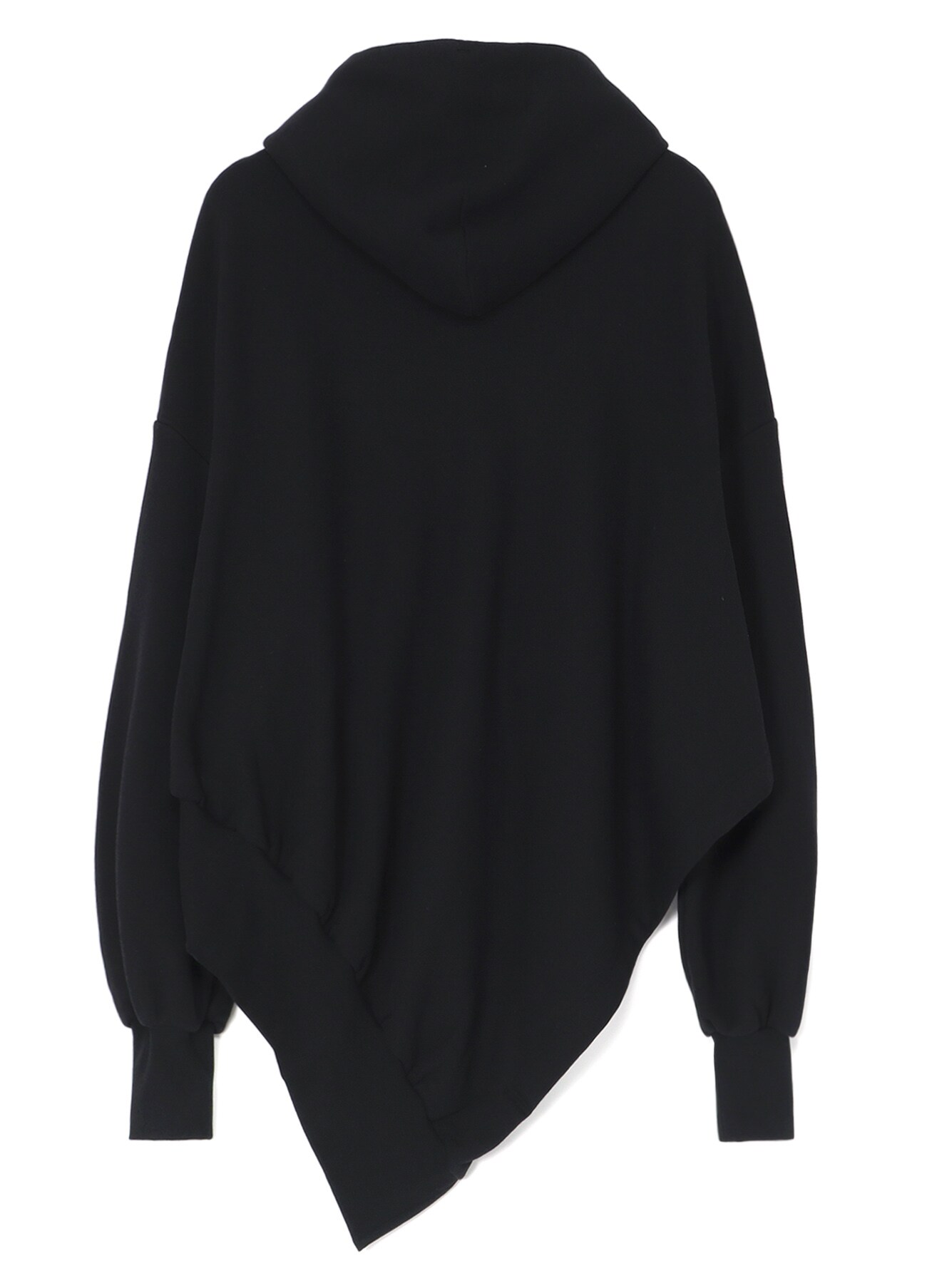 ASYMMETRIC ZIP-UP HOODIE(S Black): Yohji Yamamoto｜THE SHOP YOHJI