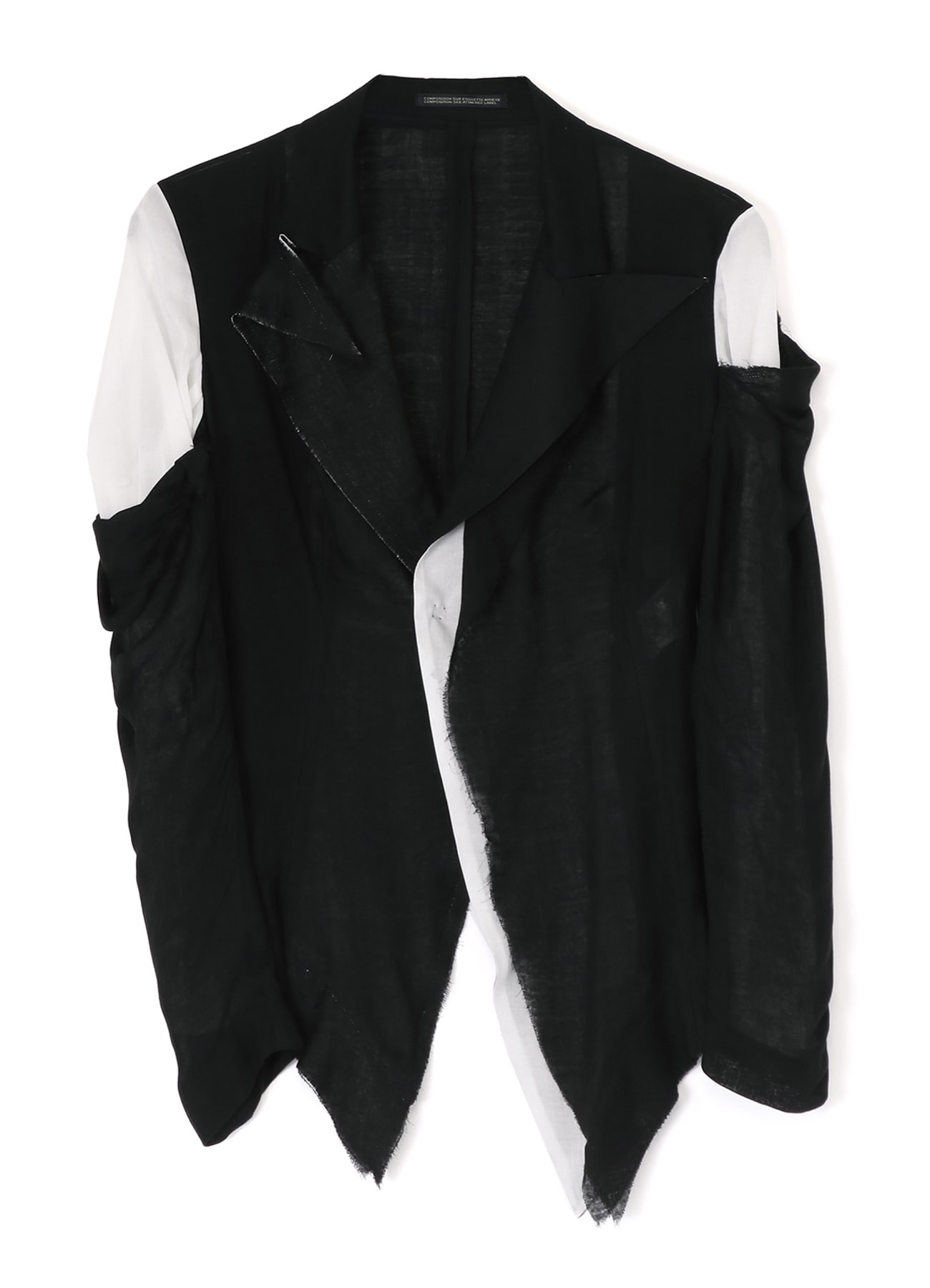 JACKET WITH DOUBLE-LAYERED LEFT SIDE	