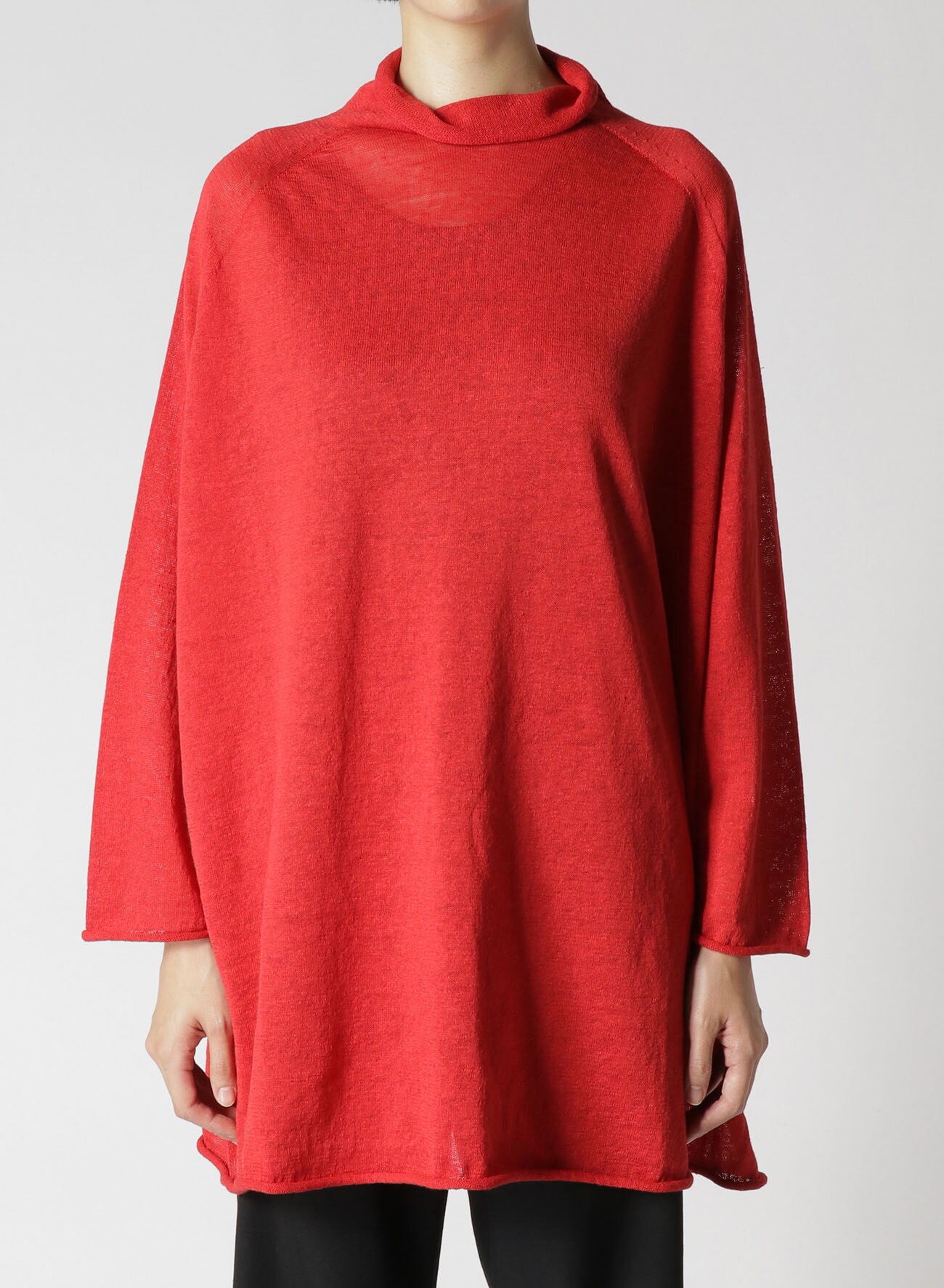 ROOMY LONG SLEEVE ROUND NECK PULLOVER