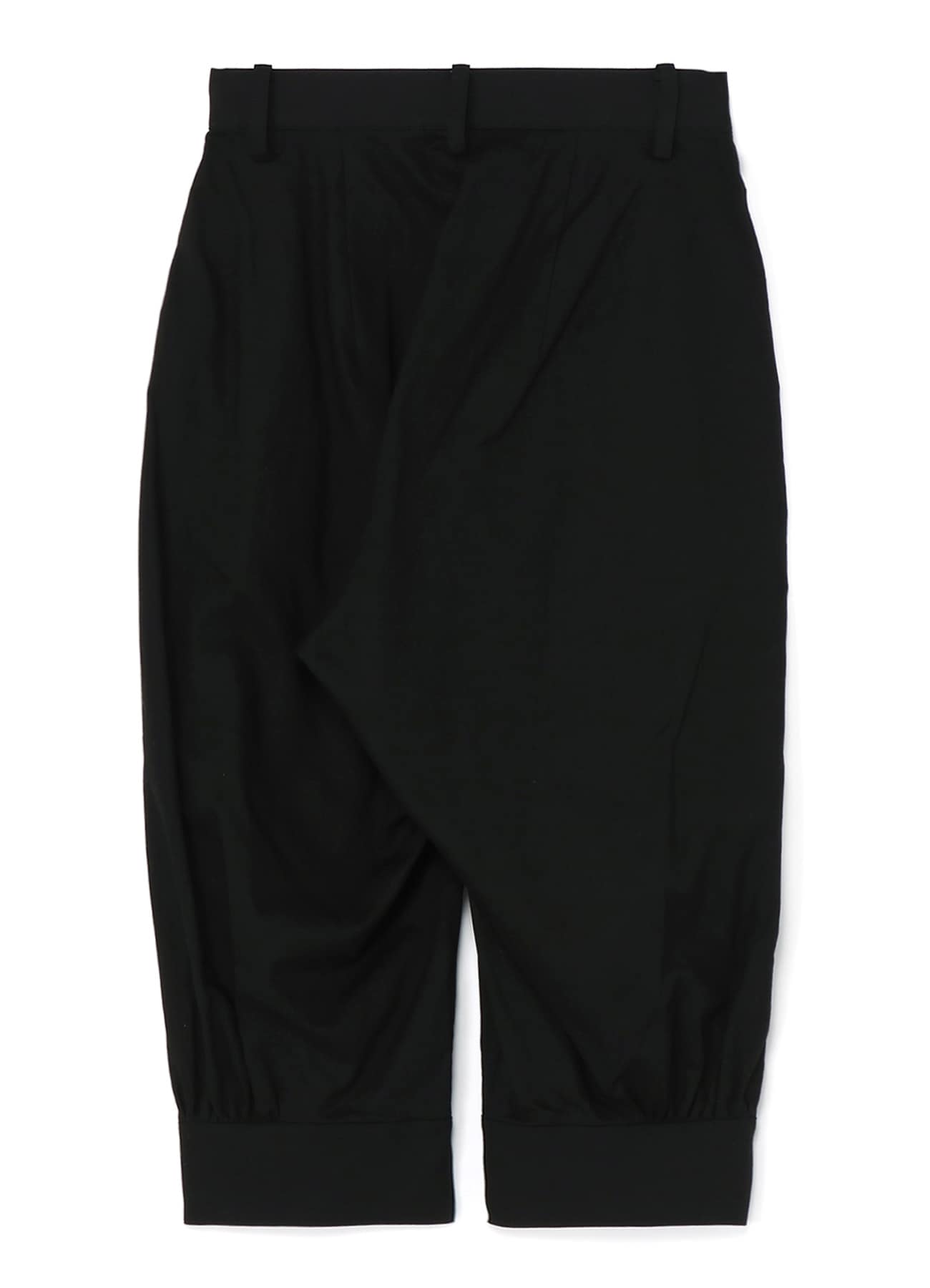 COTTON/LINEN PANTS WITH GATHERED HEMS(XS Black): Vintage 1.1｜THE 