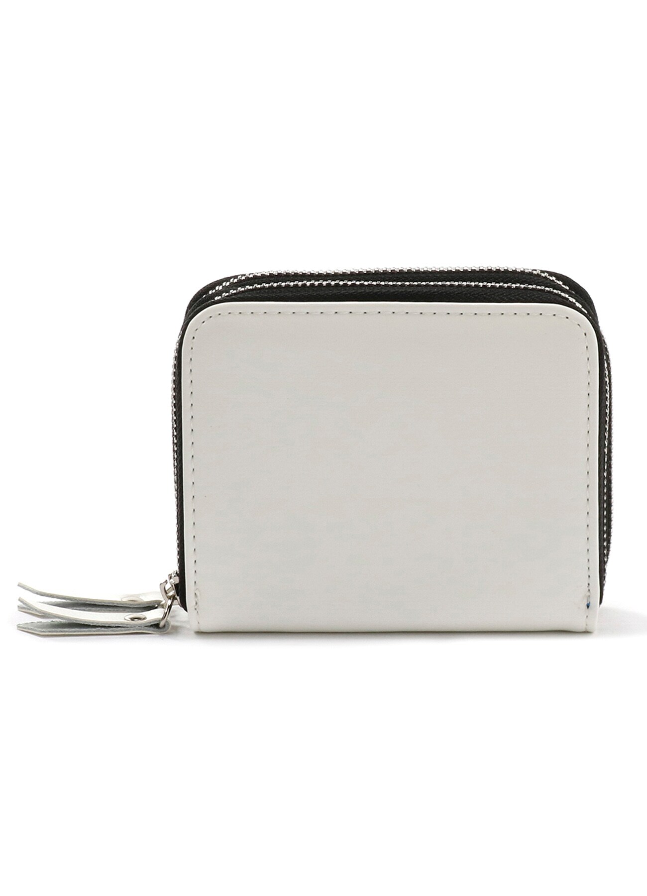 Split Leather Zipper Wallet (FREE SIZE White): GroundY ｜ THE SHOP 