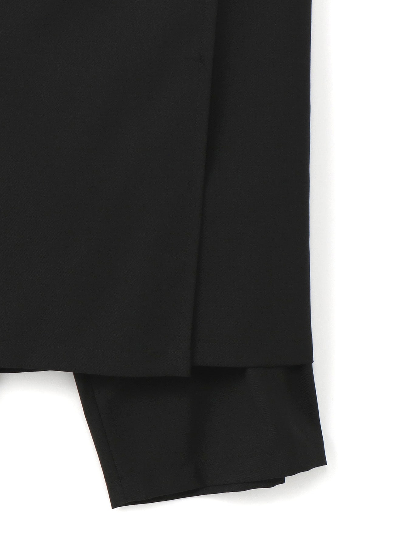 Black Pants with Skirt Overlay