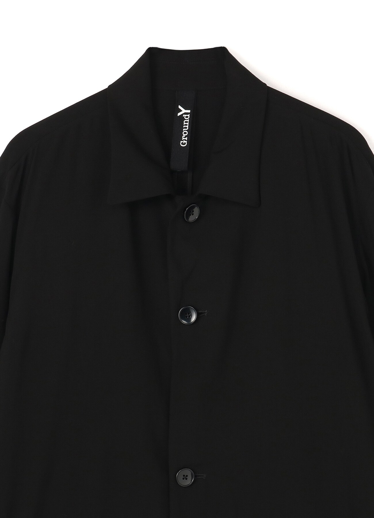 Rayon lawn Three-quarter sleeve big shirt jacket