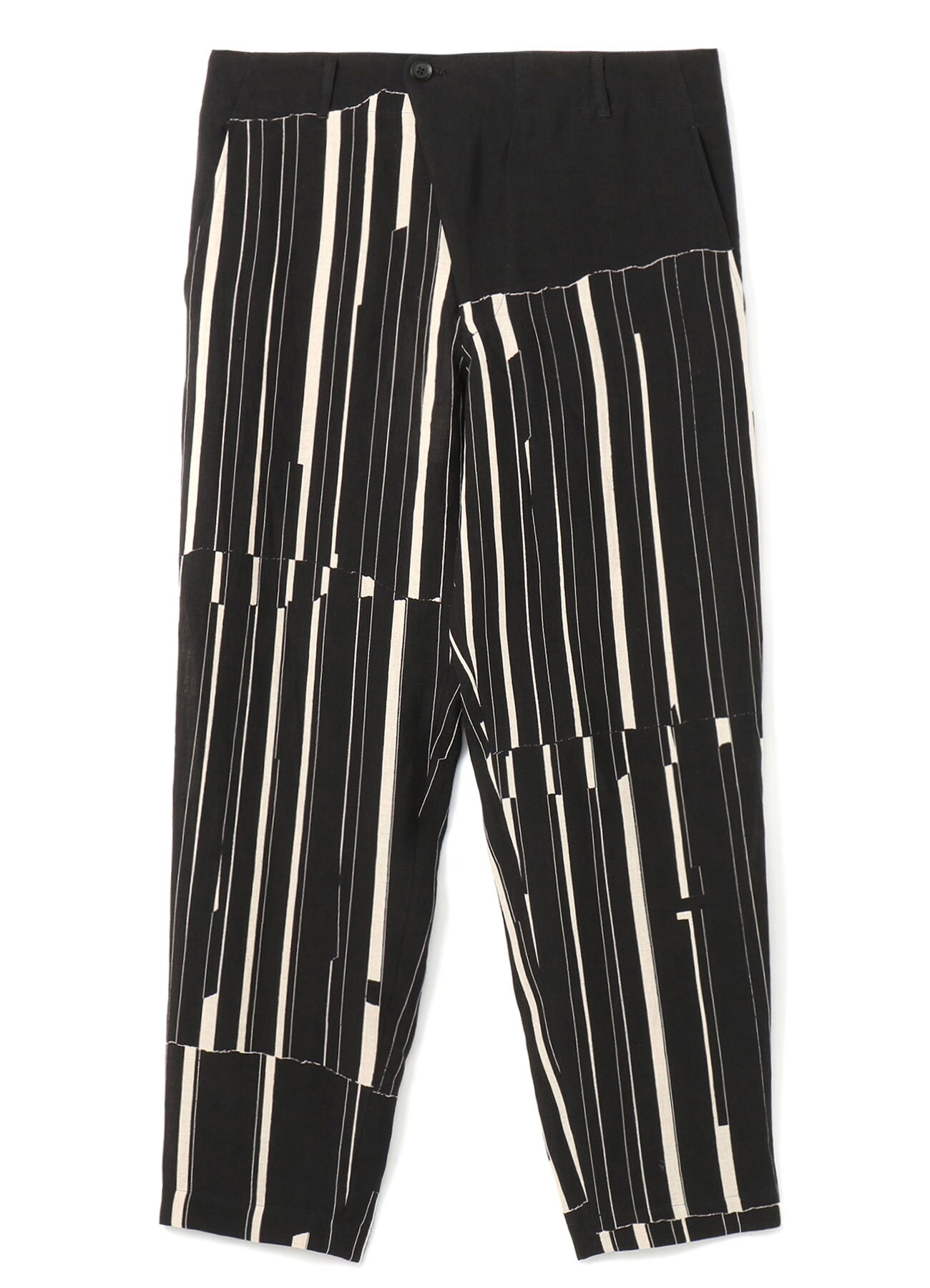 Li/Piano stripe Slim slacks