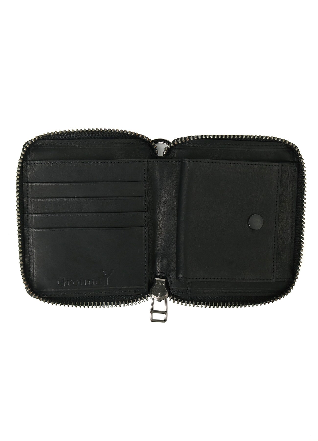 COW LEATHER WALLET(FREE SIZE BLACK): GroundY｜THE SHOP YOHJI YAMAMOTO