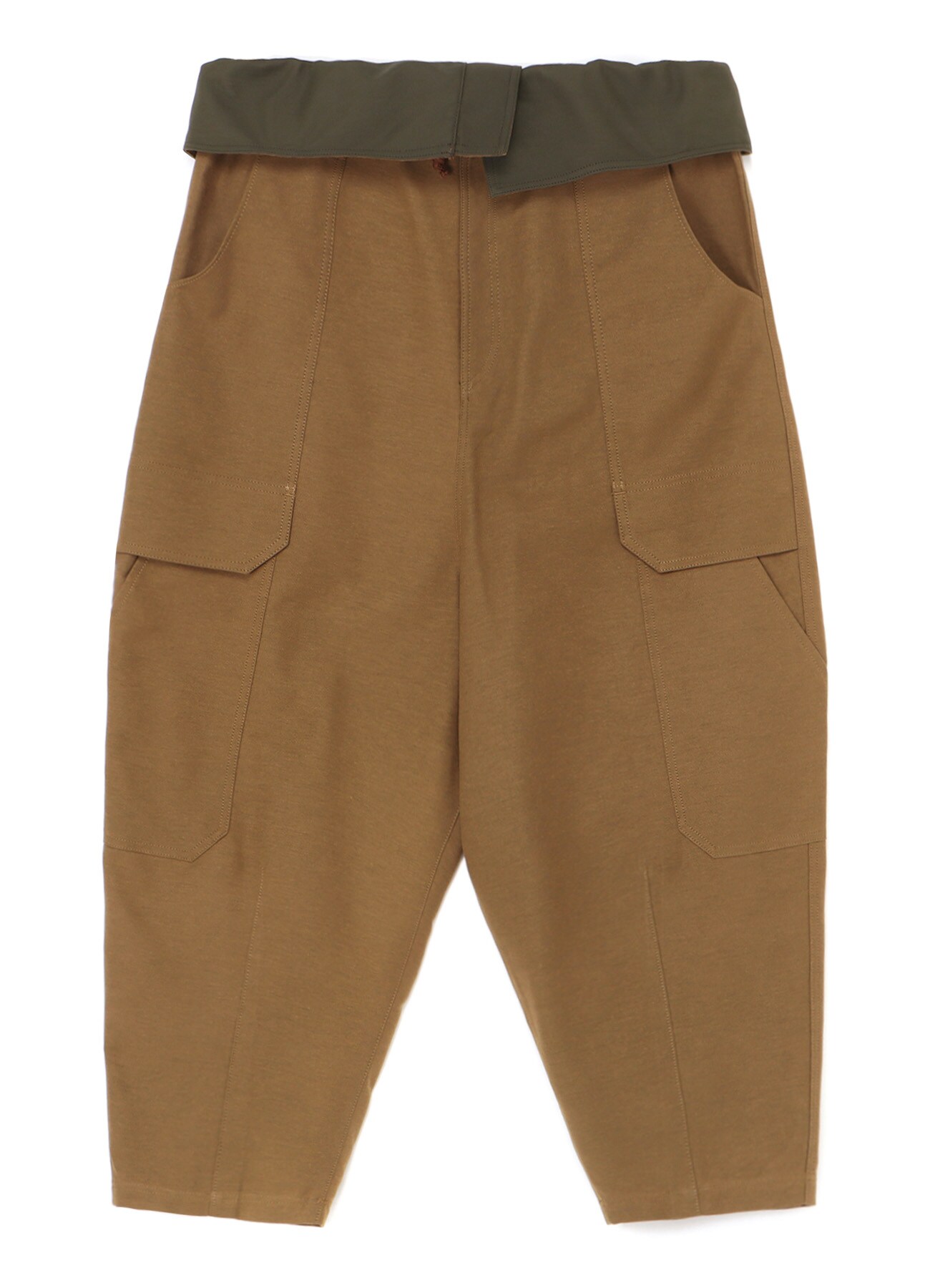 NY/C DOUBLE CLOTH HIGH WAIST DEEP INSEAM PANTS(FREE SIZE BEIGE