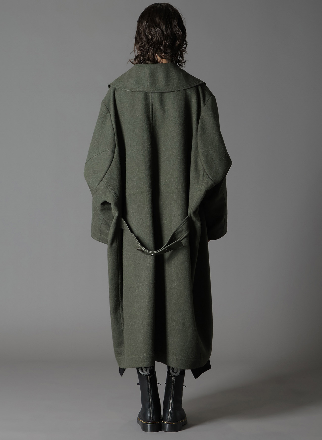 VARIOUS MATERIAL COMBINATION REVERSIBLE TRENCH COAT