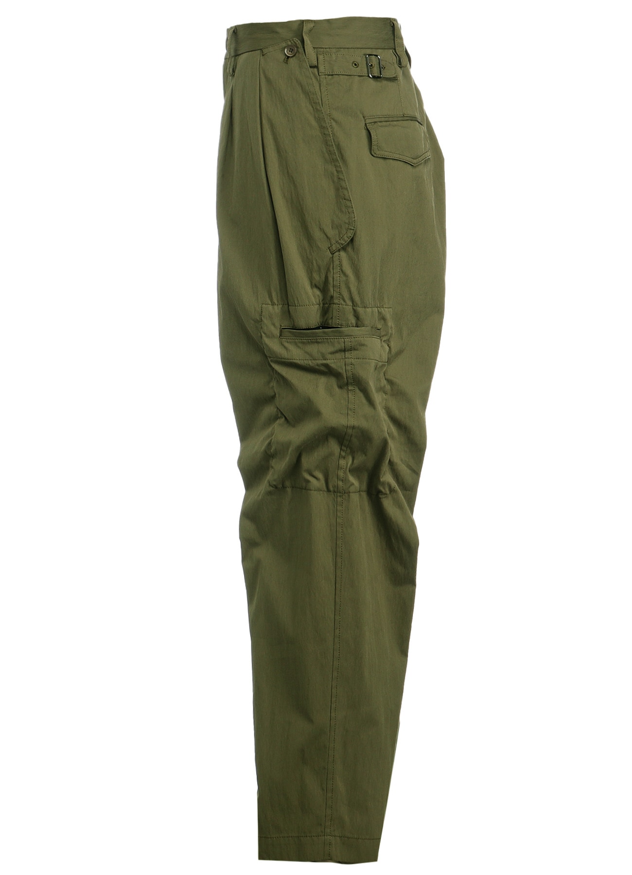 COTTON/NYLON OXFORD PANTS WITH FULLED WOOL GAUZE POCKETS