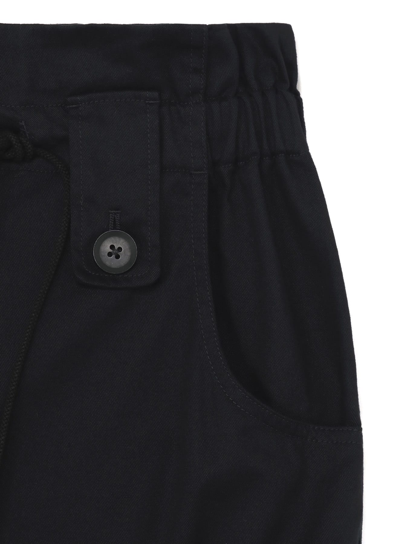 Women's High Waisted Side Pocket Adjustable Button Hem Work